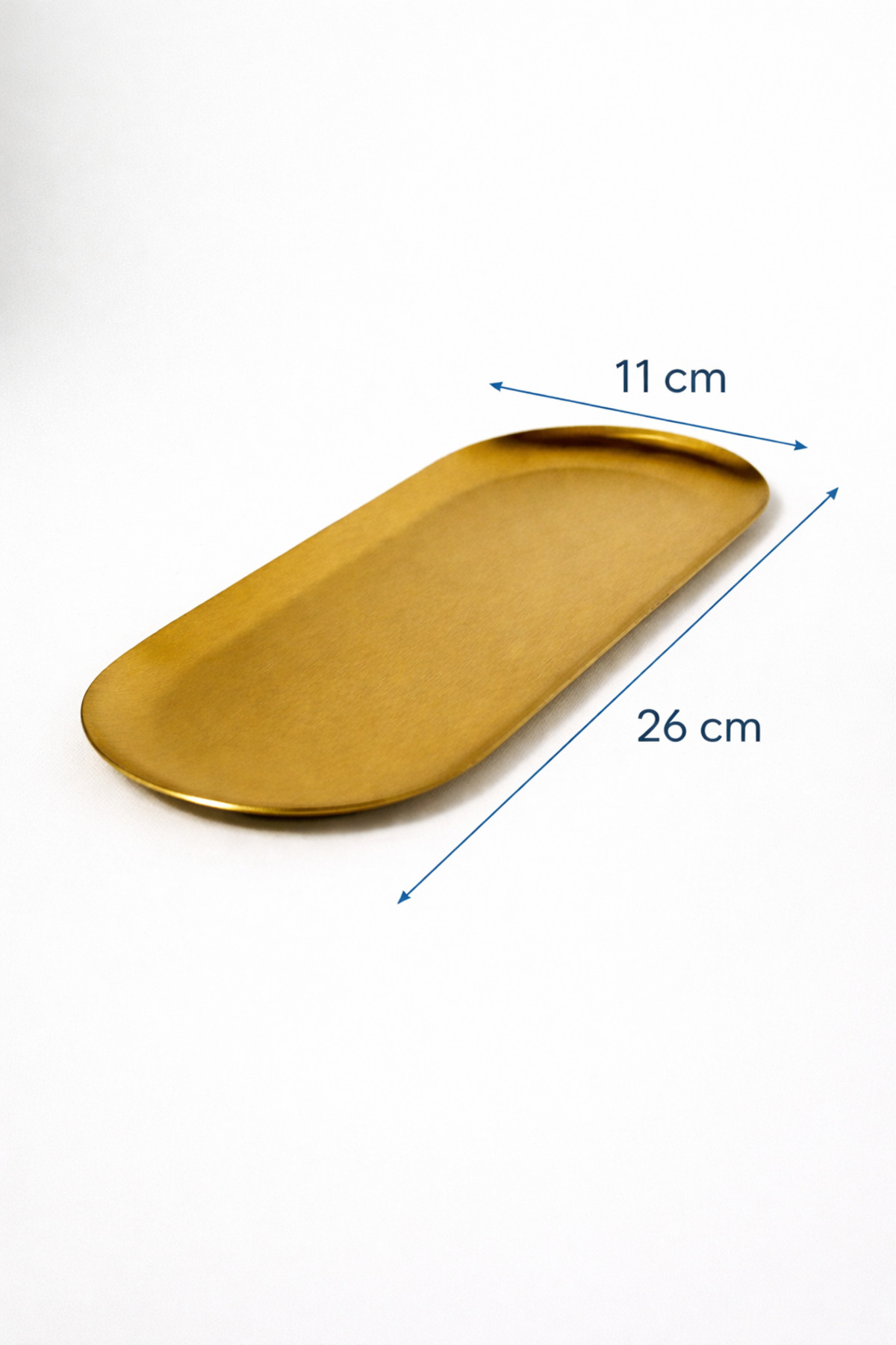 2'li Metal Gold Oval Sunum Tepsisi
