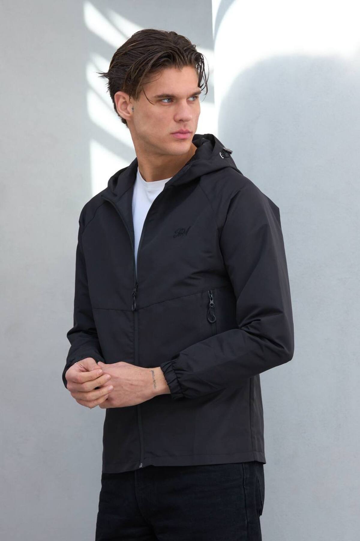 کاپشن فصلی بارانی ضد آب و بادگیر فصل جدید — مشکی SM RAINCOAT01-044044 — تصویر 3 از 7