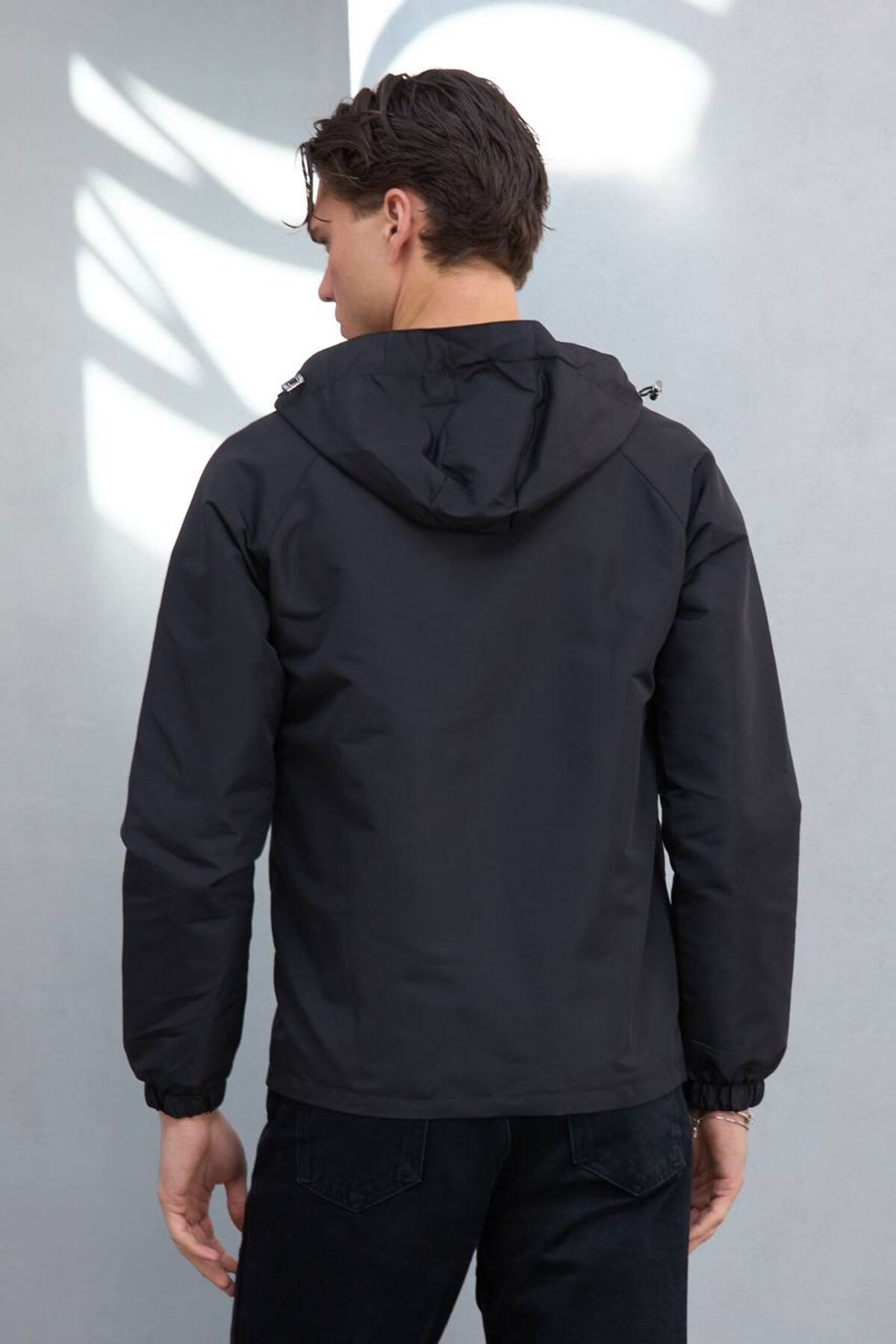 کاپشن فصلی بارانی ضد آب و بادگیر فصل جدید — مشکی SM RAINCOAT01-044044 — تصویر 7 از 7