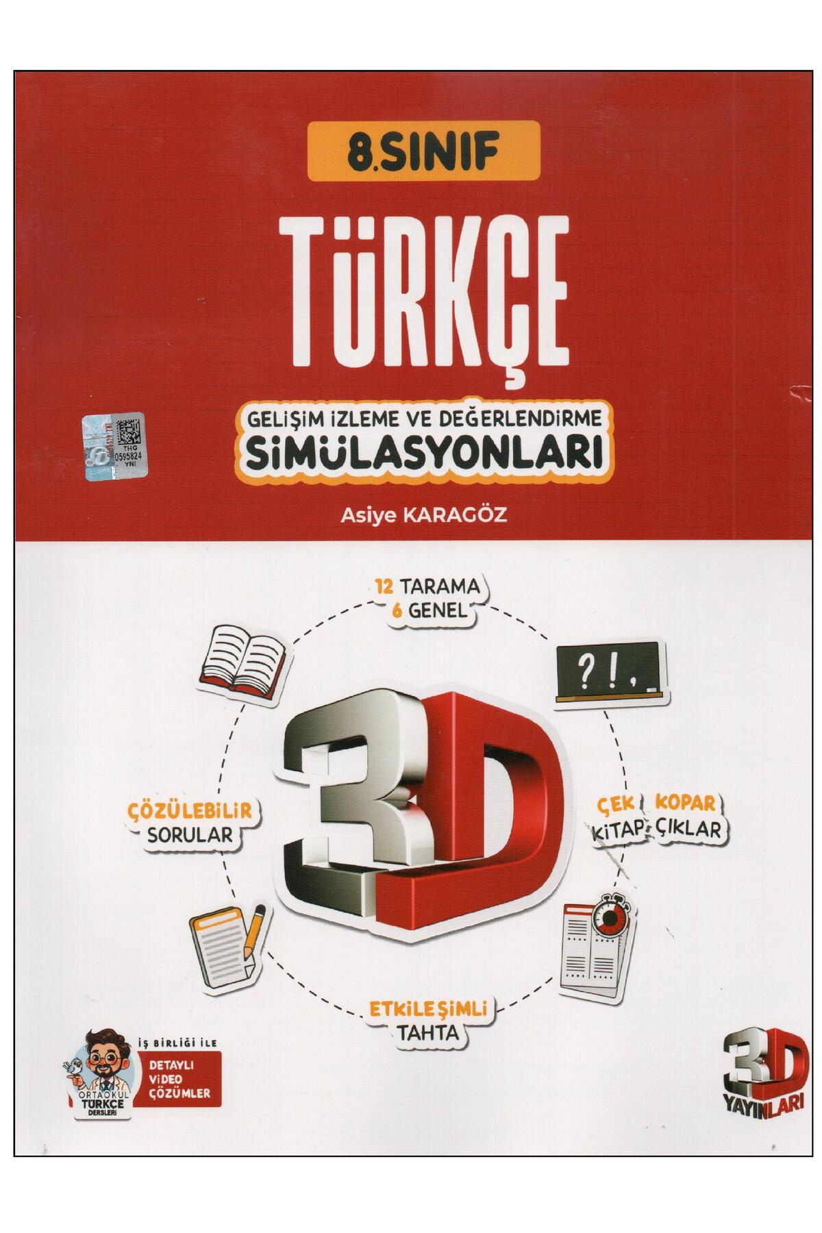3D Yayınları 8.Sınıf Türkçe Gelişim İzleme ve Değerlendirme