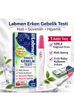 Labmen Erken Gebelik Testi 1 Adet – Hızlı Sonuç, %99,3 Doğruluk Oranı