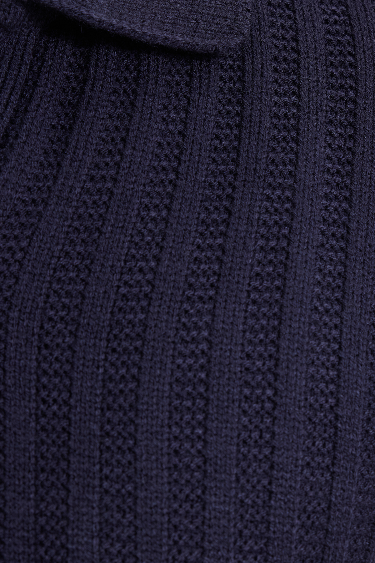 Tudors  Erkek Standart Fit Normal Kesim Polo Yaka Lacivert Kazak - Görsel 5