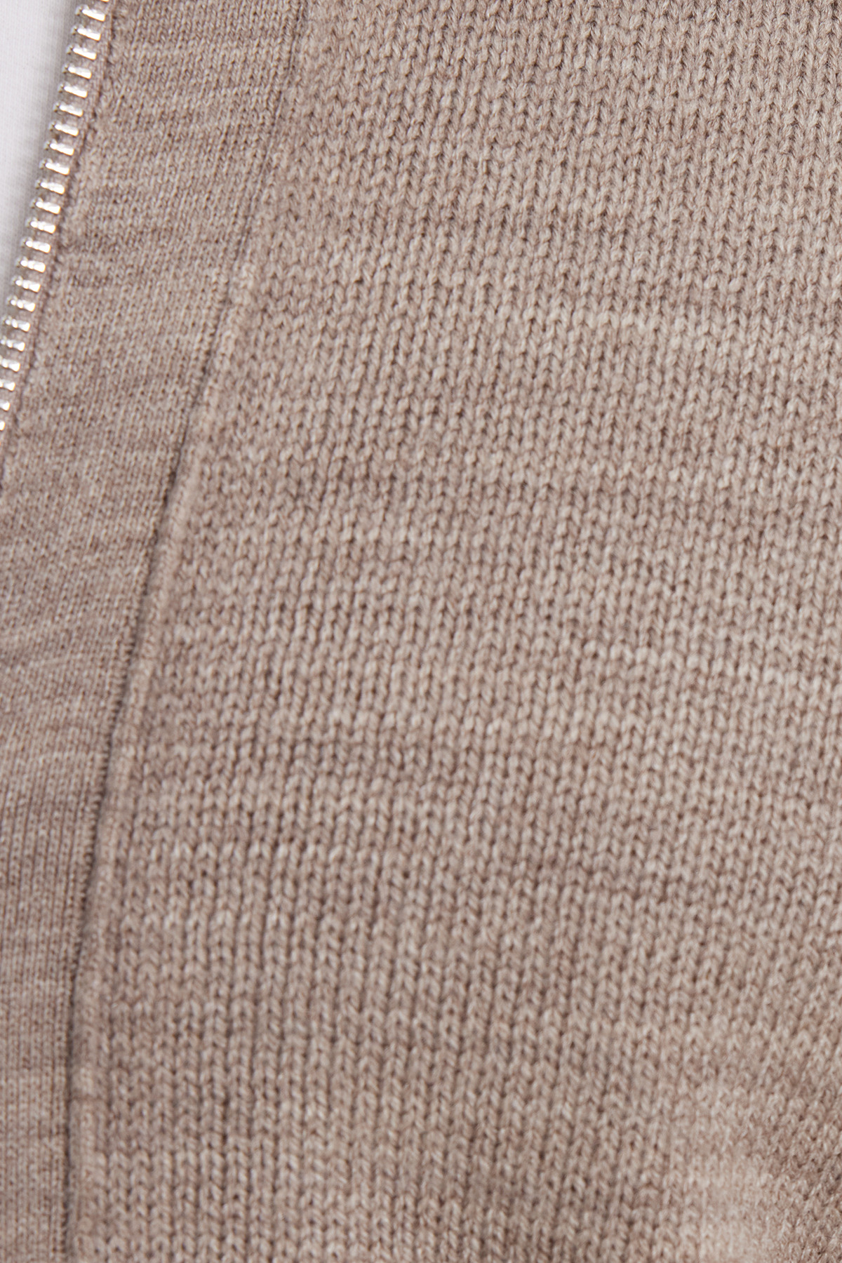 Tudors  Erkek Standart Fit Normal Kesim Fermuarlı Kahverengi Hırka - Görsel 6