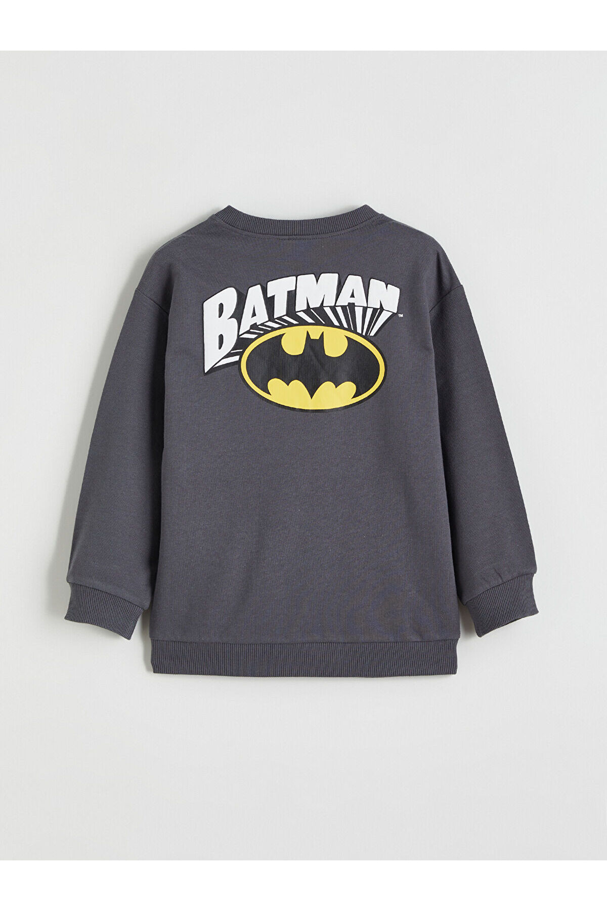 LC Waikiki Nevaa Collection Gri Batman Baskılı Erkek Çocuk Sweatshirt fotoğrafı 4 (önizleme)