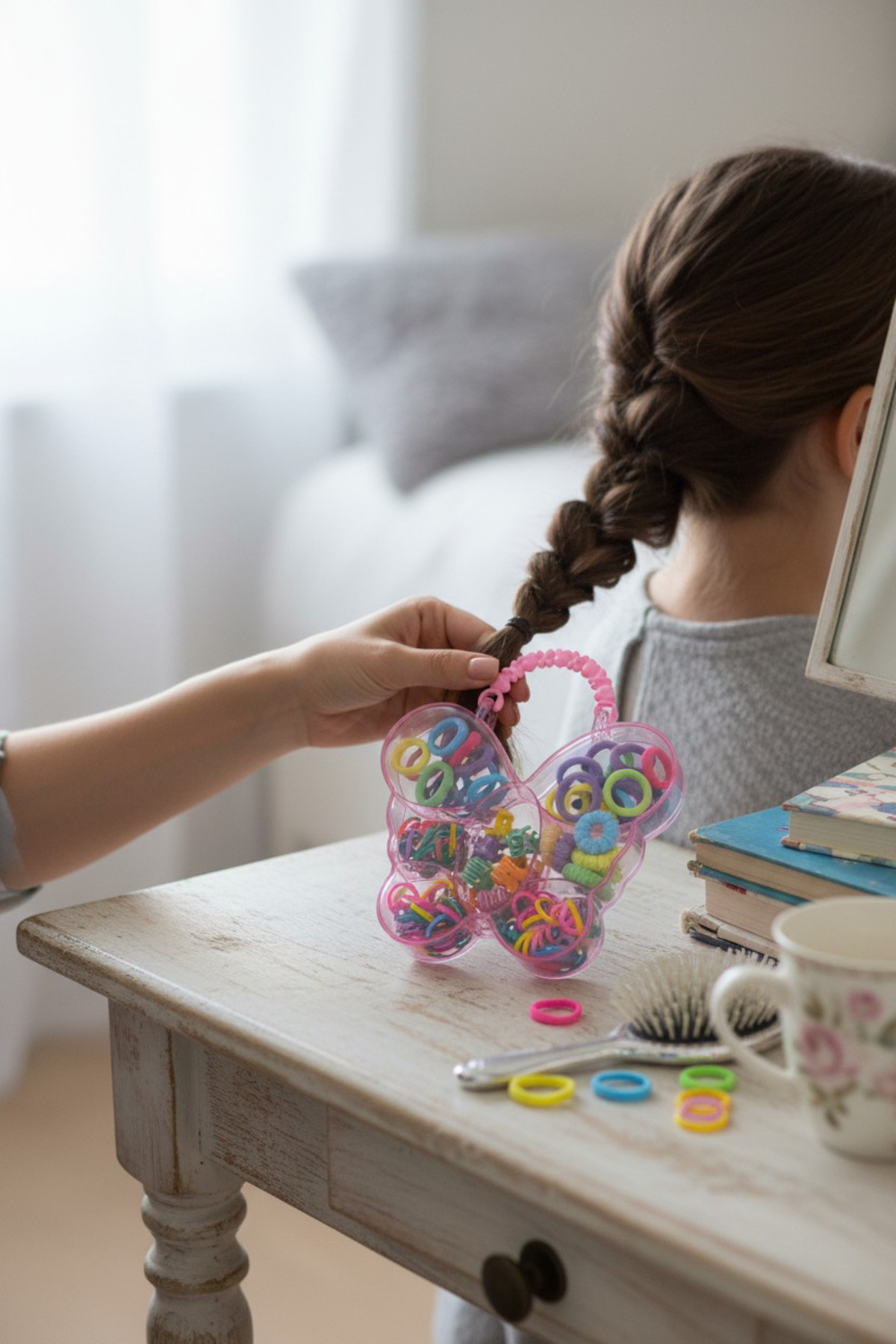 KANİNCHEN Çocuk ve Genç Kızlar İçin Çoklu Saç Lastiği Mini Toka