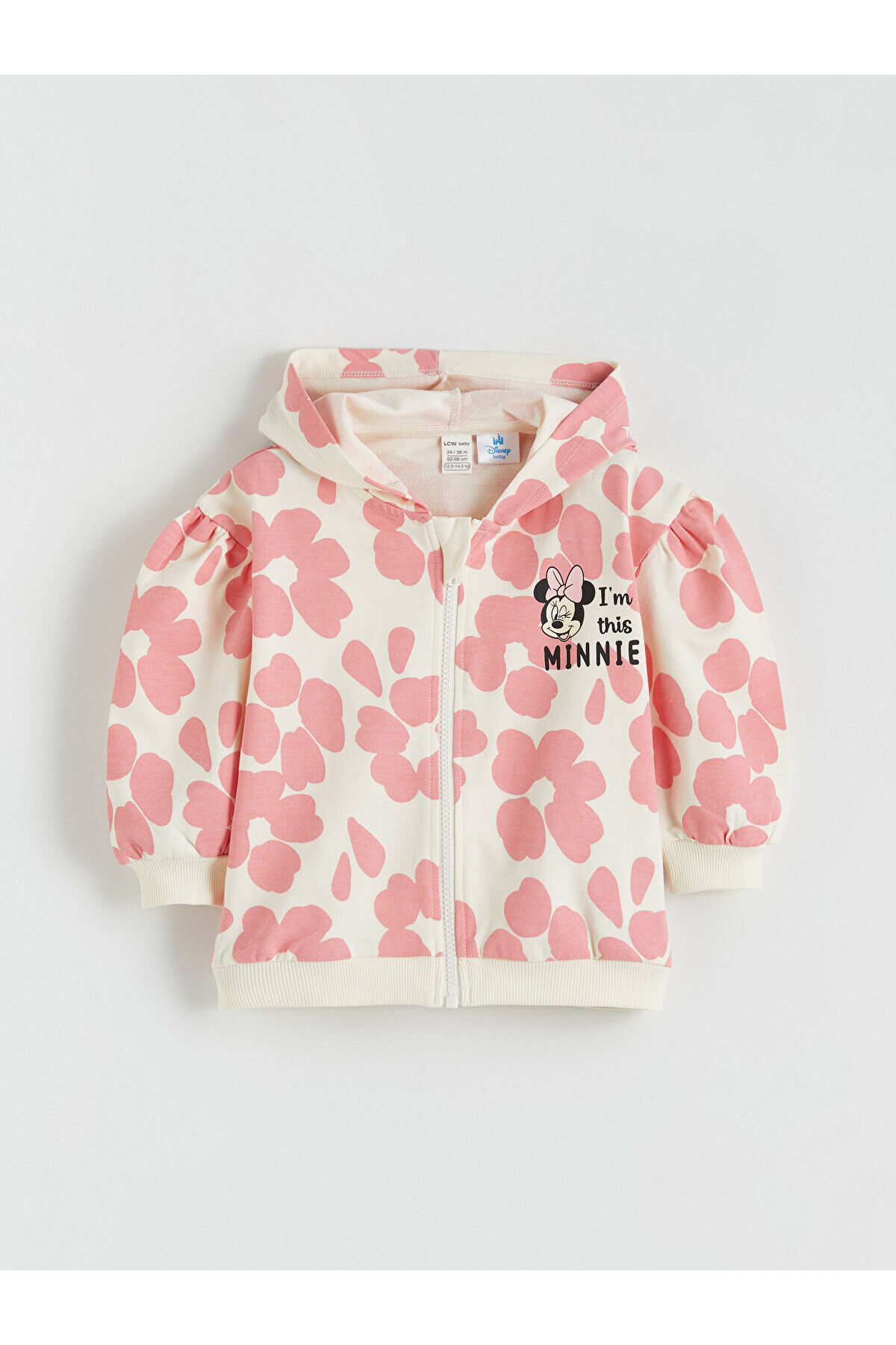 LC Waikiki Ekru Minnie Mouse Baskılı Kız Bebek Takım fotoğrafı 3 (önizleme)