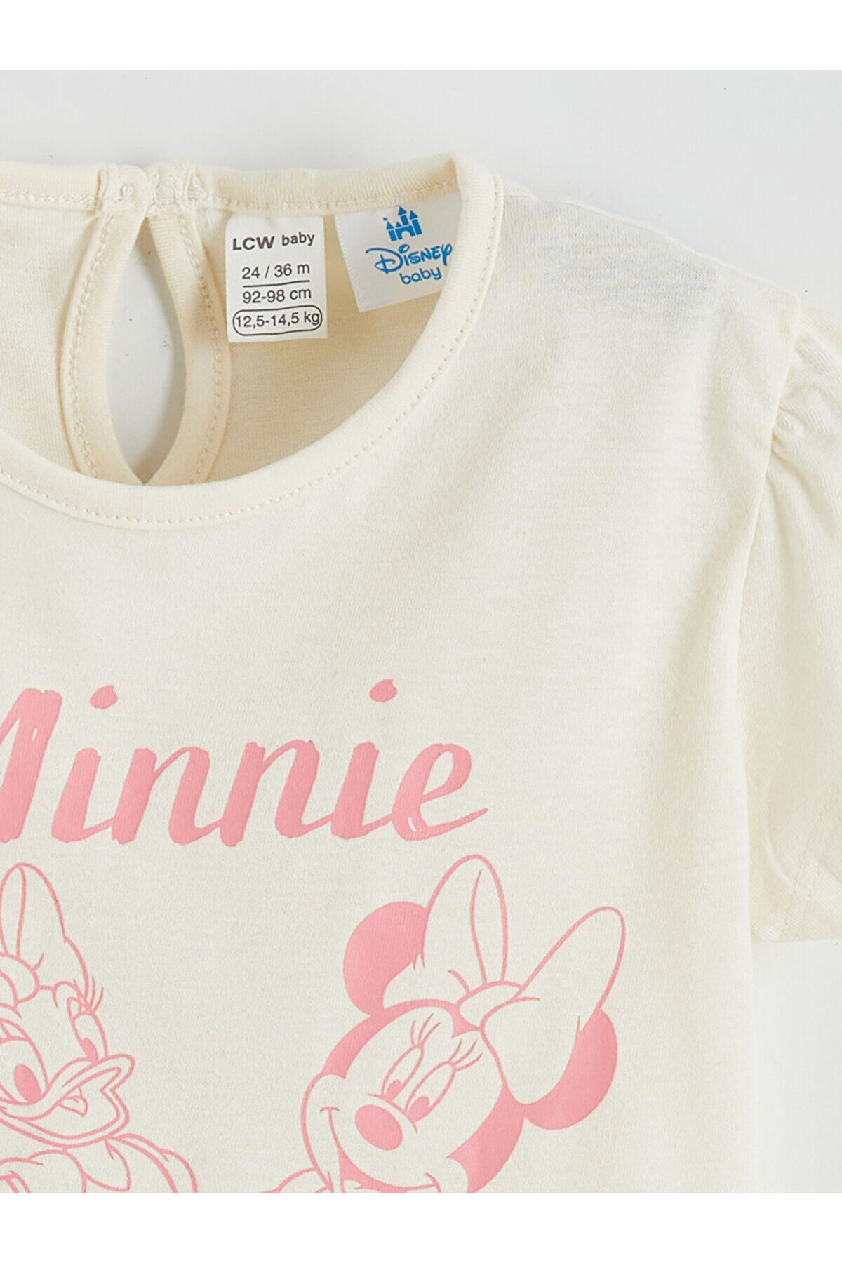 LC Waikiki Ekru Minnie Mouse Baskılı Kız Bebek Takım fotoğrafı 7 (önizleme)