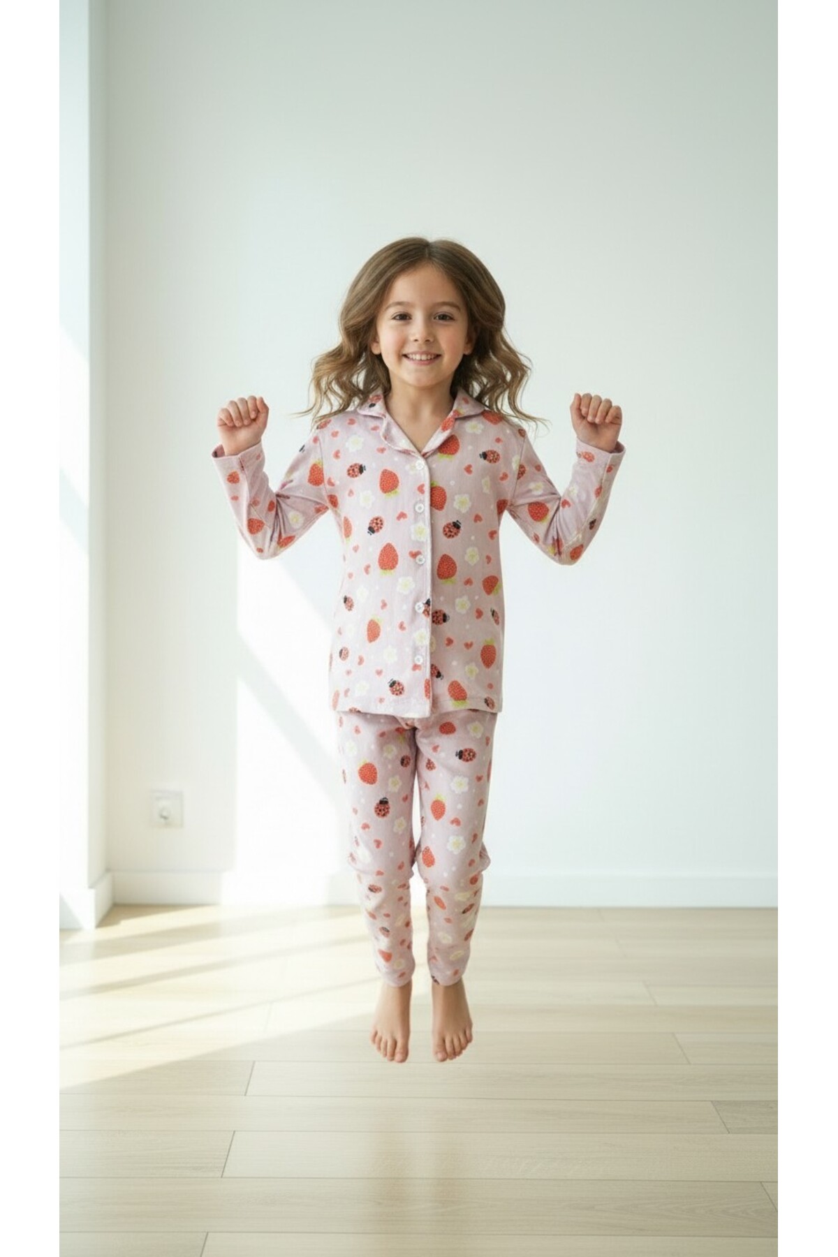 DANBİ Kız Çocuk 4,5,6,7,8,9,10,11 Yaş Mevsimlik Pijama Takımı fotoğrafı 2 (önizleme)