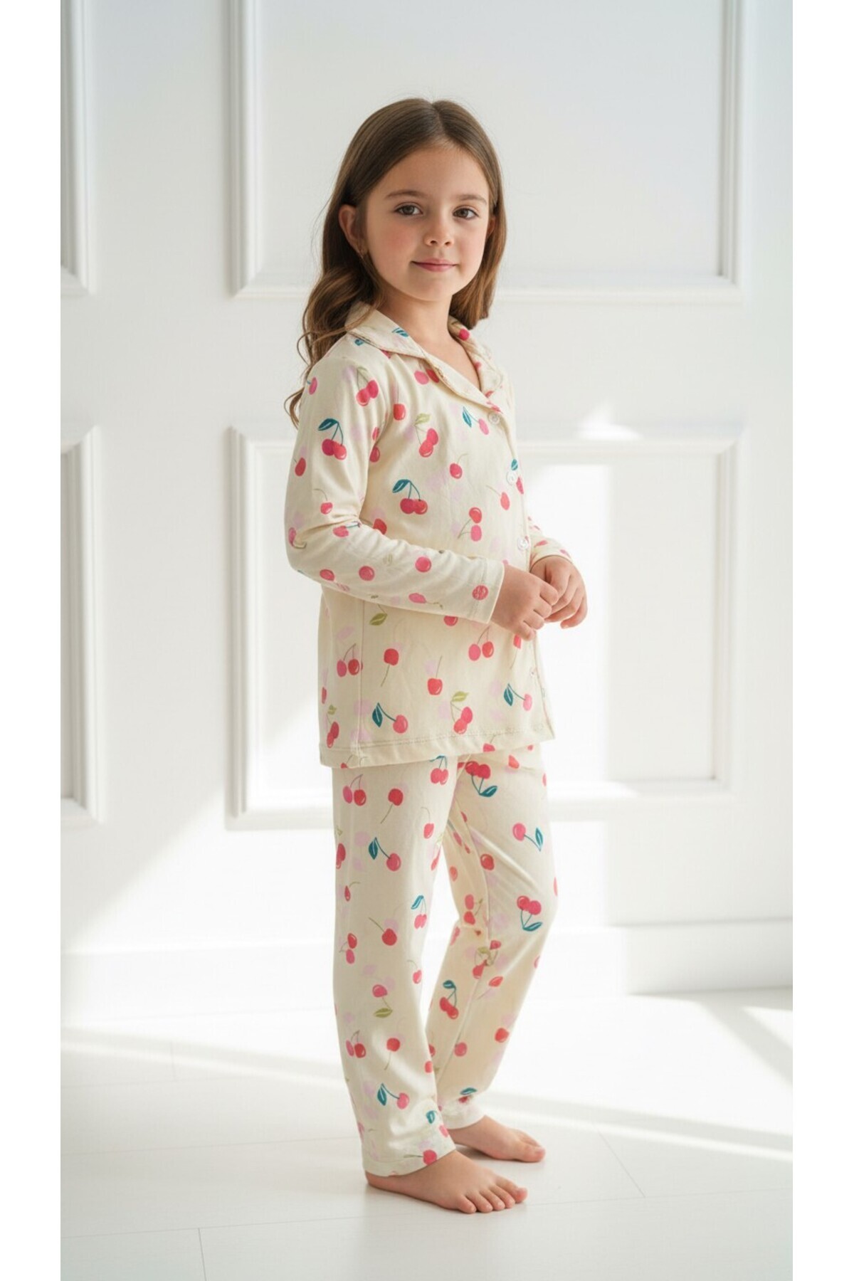 DANBİ Kız Çocuk 4,5,6,7,8,9,10,11 Yaş Mevsimlik Pijama Takımı fotoğrafı 2 (önizleme)