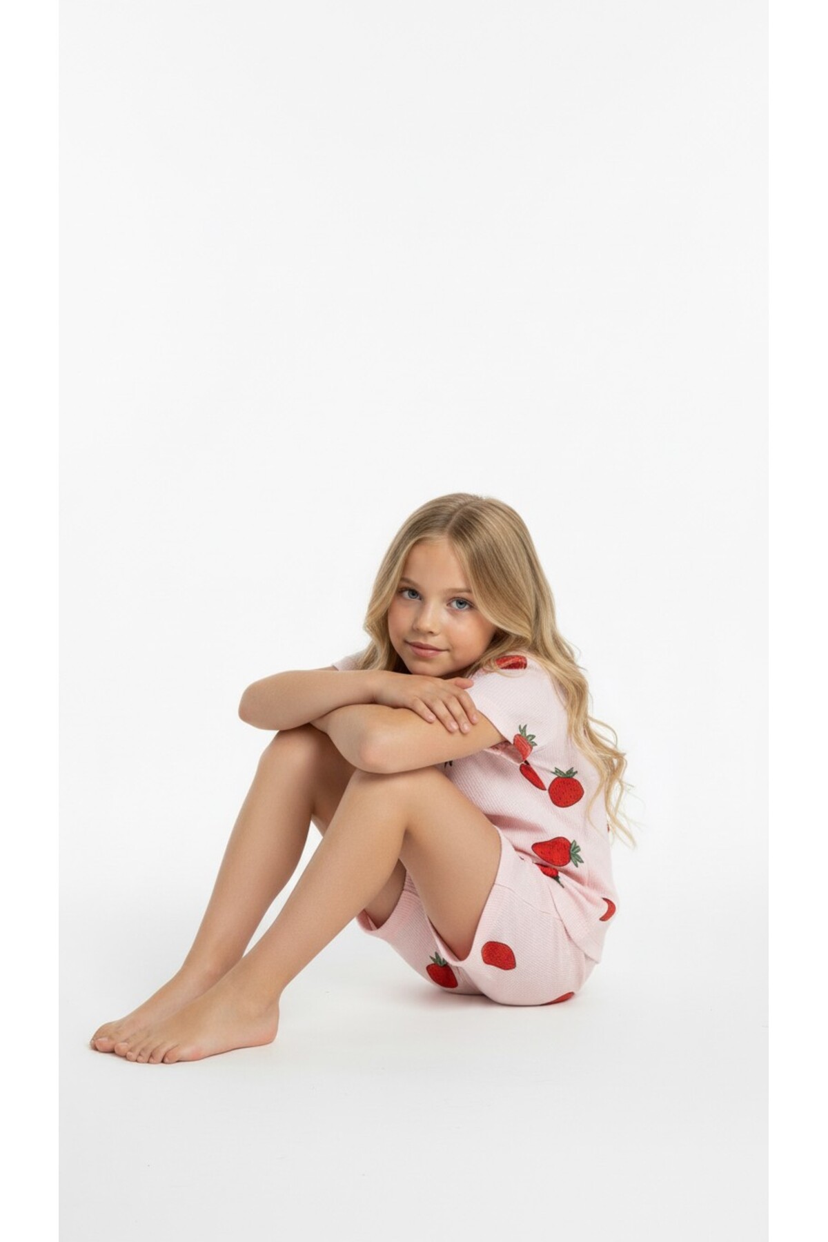 DANBİ Kız -Erkek Çocuk Yazlık Pijama Takımı 4,5,6,7,8,9,10,11 Waffle Kumaş fotoğrafı 3 (önizleme)