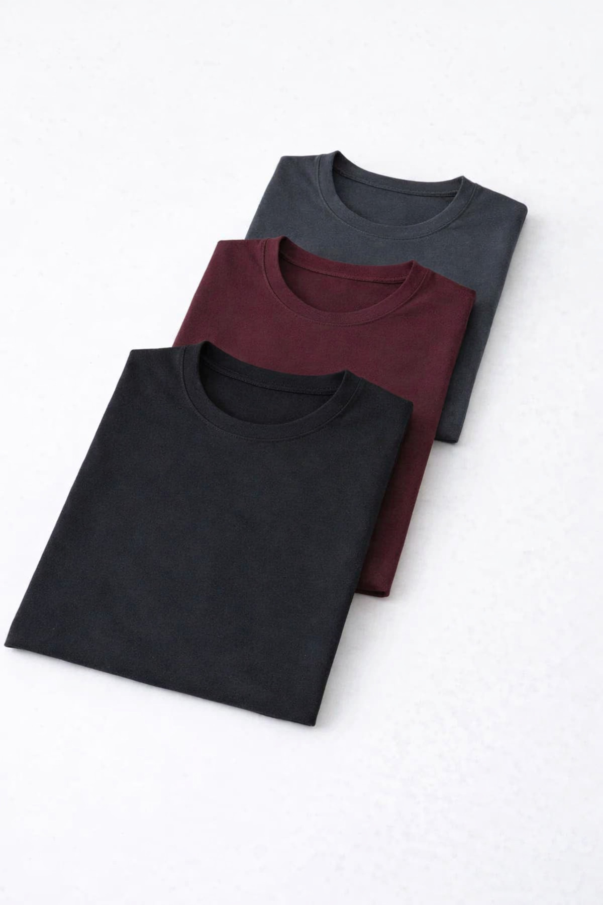 Women's Long Sleeve Crew Neck Slim 3-Piece Blouse