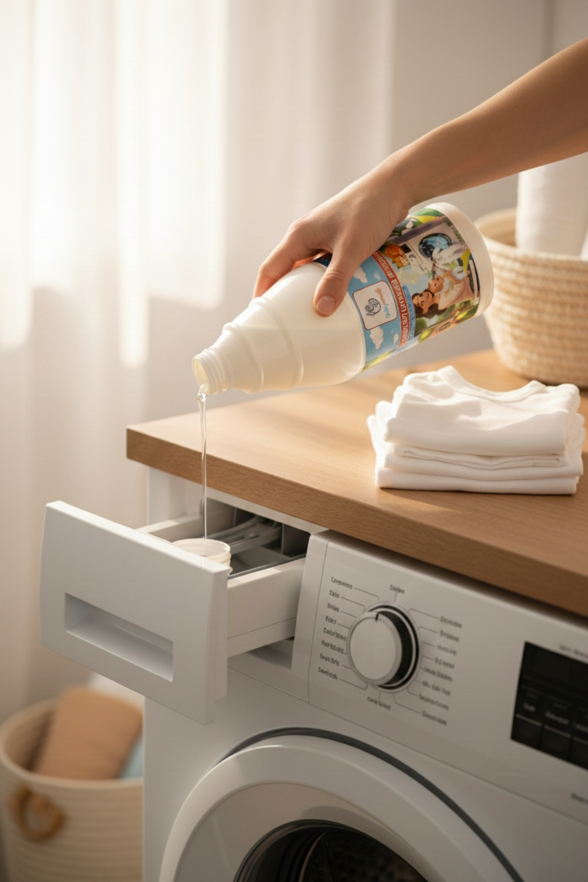 BabyMatik Bebekler İçin Sıvı Çamaşır Deterjanı, 1 Litre, Paraben Ve SLS İçermez, Kalıntı Bırakmaz. fotoğrafı 3 (önizleme)