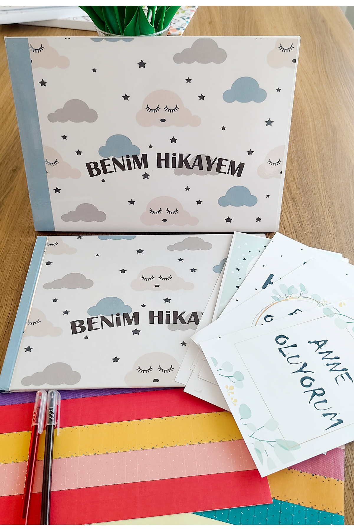 ephotox Hamilelik Ve Anne & Bebek Günlüğü + Kalem + Sticker + Anı Kartları + Kutu fotoğrafı 3 (önizleme)
