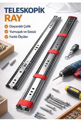 erkan mobilya ve hırdavat ERKAN Mobilya Aksesuar ve Hırdavat Teleskopik Ray 1...