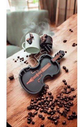 AHSDESIGN KEMAN FİGÜRLÜ FİNCAN SETİ