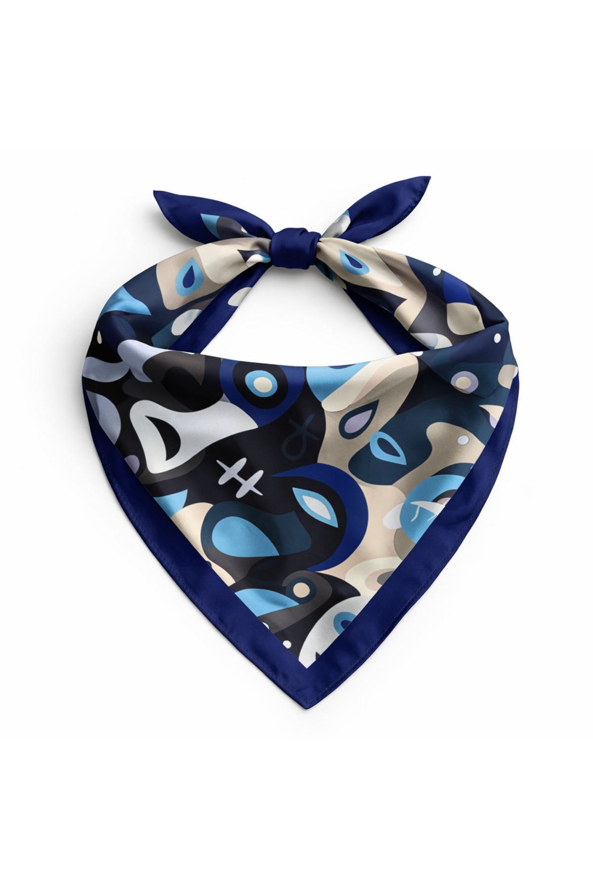 Geometric Pattern Scarf Bandana 50x50cm