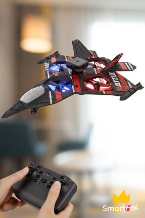 Smartfox Drone Uçak - 360° Takla Atan 2.4 GHz Led Işıklı Uzaktan Kumandalı Uçak