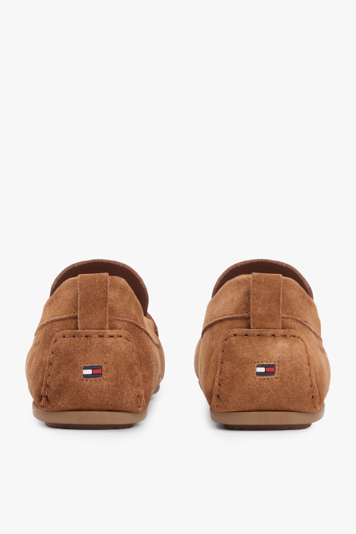 Tommy Hilfiger Core Süet Driver Erkek Taba Loafer Ayakkabı görsel 5