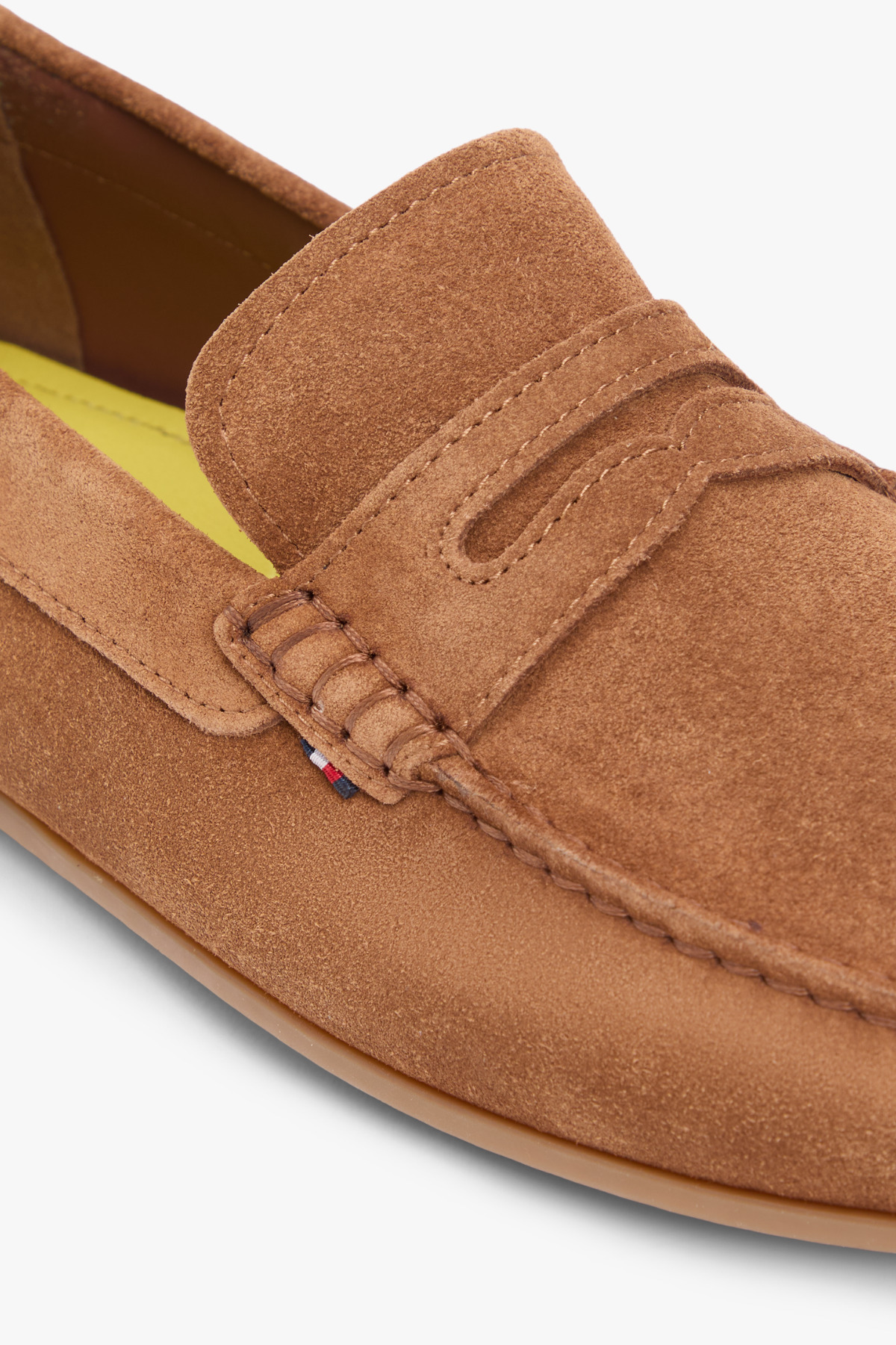 Tommy Hilfiger Core Süet Driver Erkek Taba Loafer Ayakkabı görsel 3