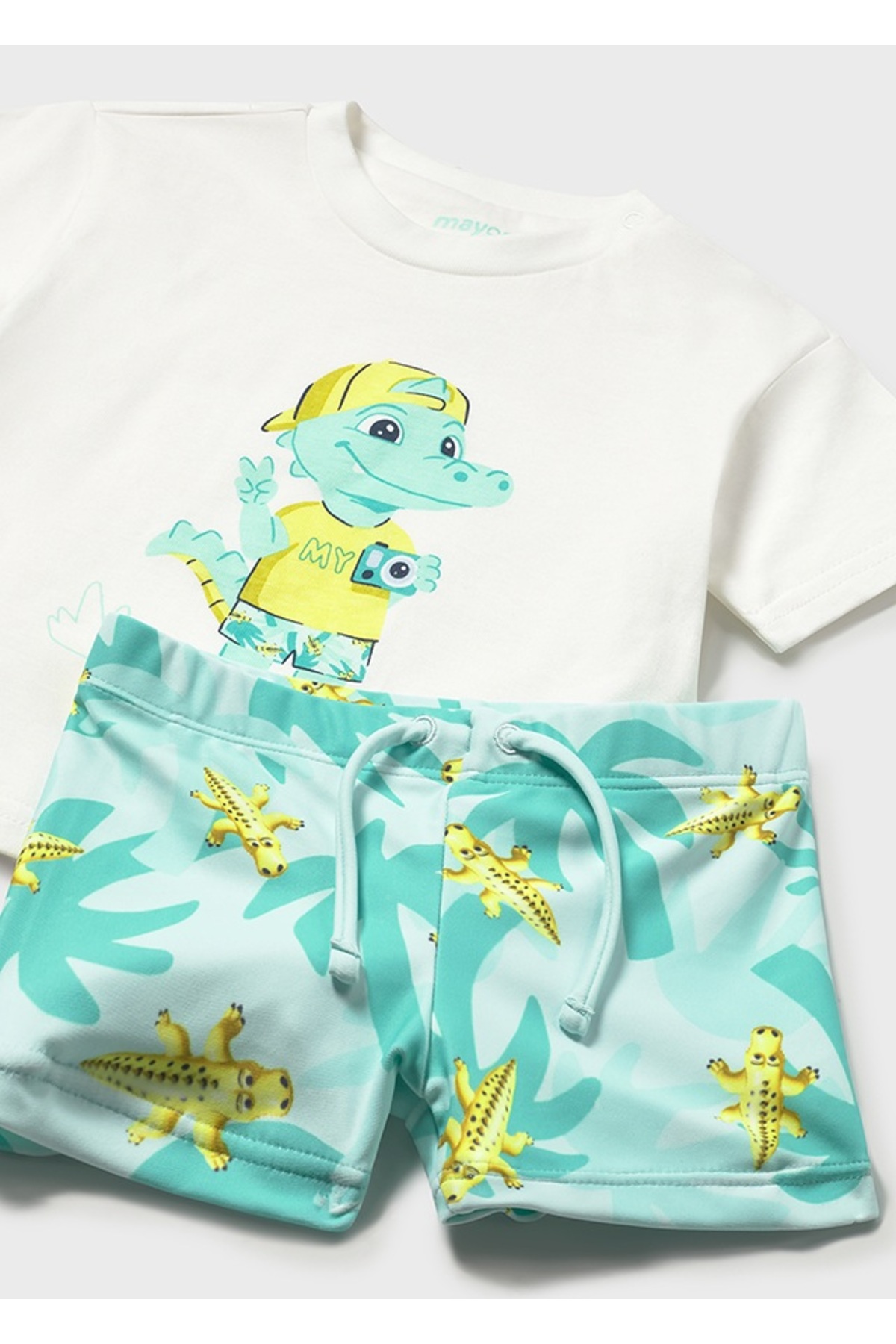 Mayoral Erkek Bebek Desenli Tişört Mayo Şort Takım 1661 fotoğrafı 4 (önizleme)