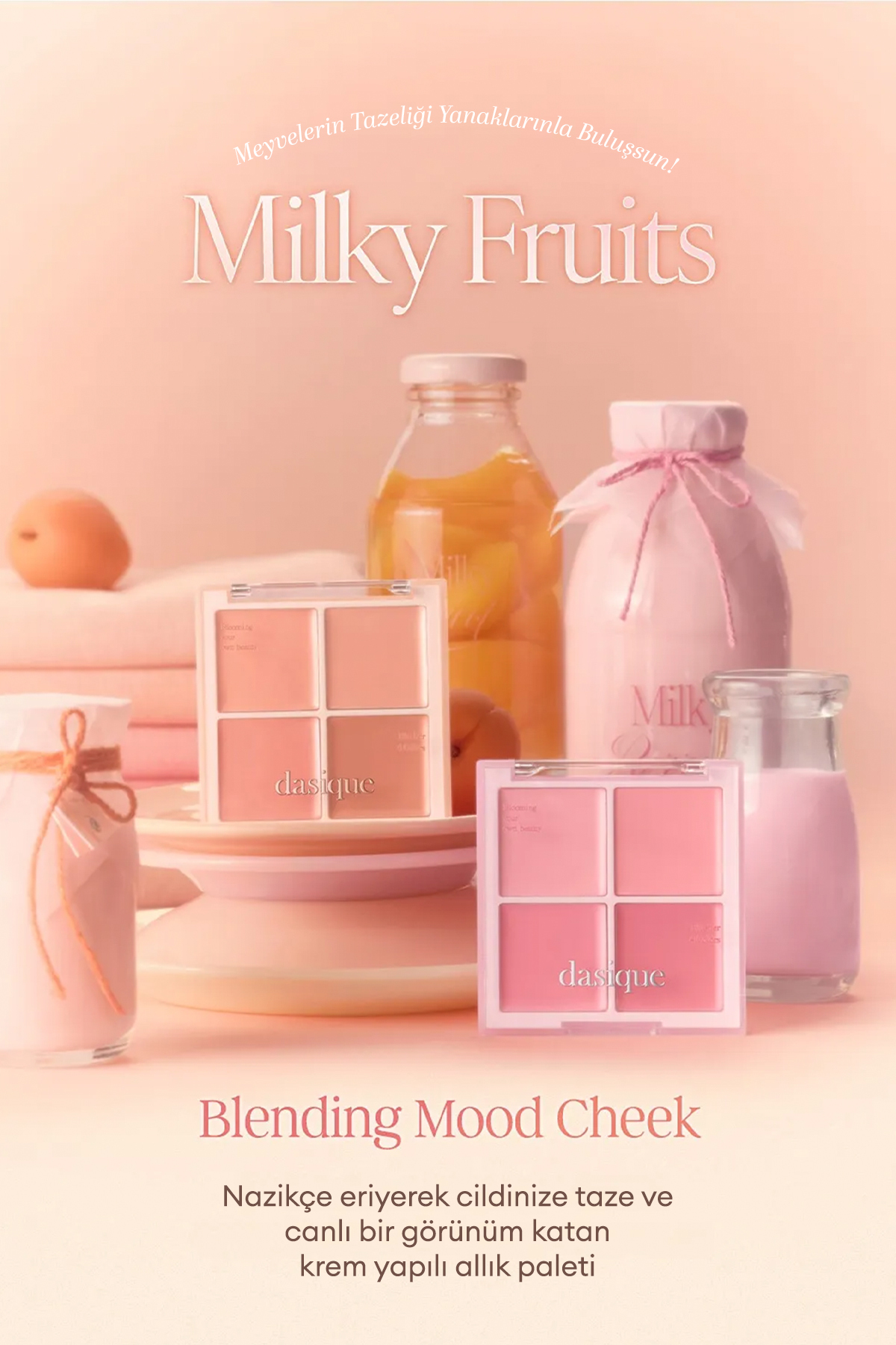 Karıştırılabilir Renk Tonlarına Sahip 4’lü Krem Allık Blending Mood Cheek (18 Milky Apricot) — نارنجی 111649 — تصویر 9 از 9