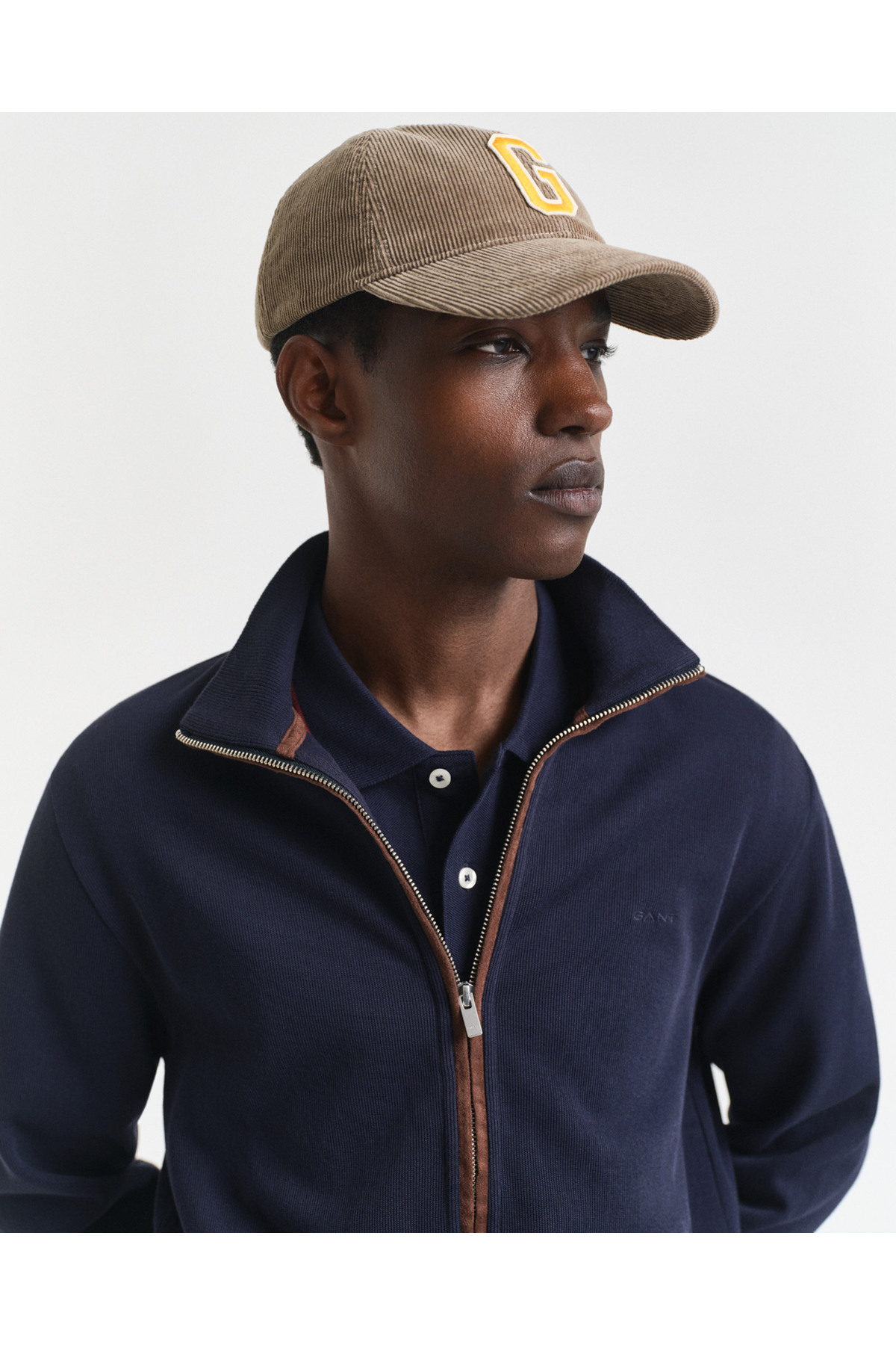 Gant Erkek Lacivert Regular Fit Fermuarlı Hırka görsel 5