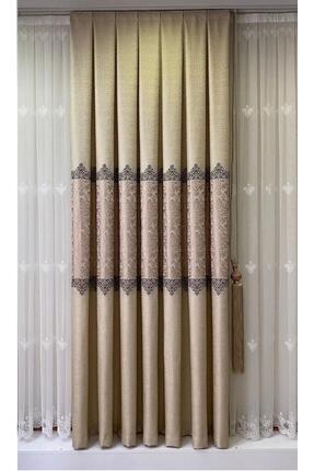 MZA FON PERDE DAMASK ÇİÇEK AVANGARD DESEN 1\3 SIK PİLE (TEK KANAT) BRAÇÖL HED...