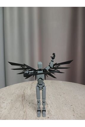joybaskı Robot Dummy Kanatlı Oynar Eklemli Hareketli Oyuncak Aksiyon Figürü 3...