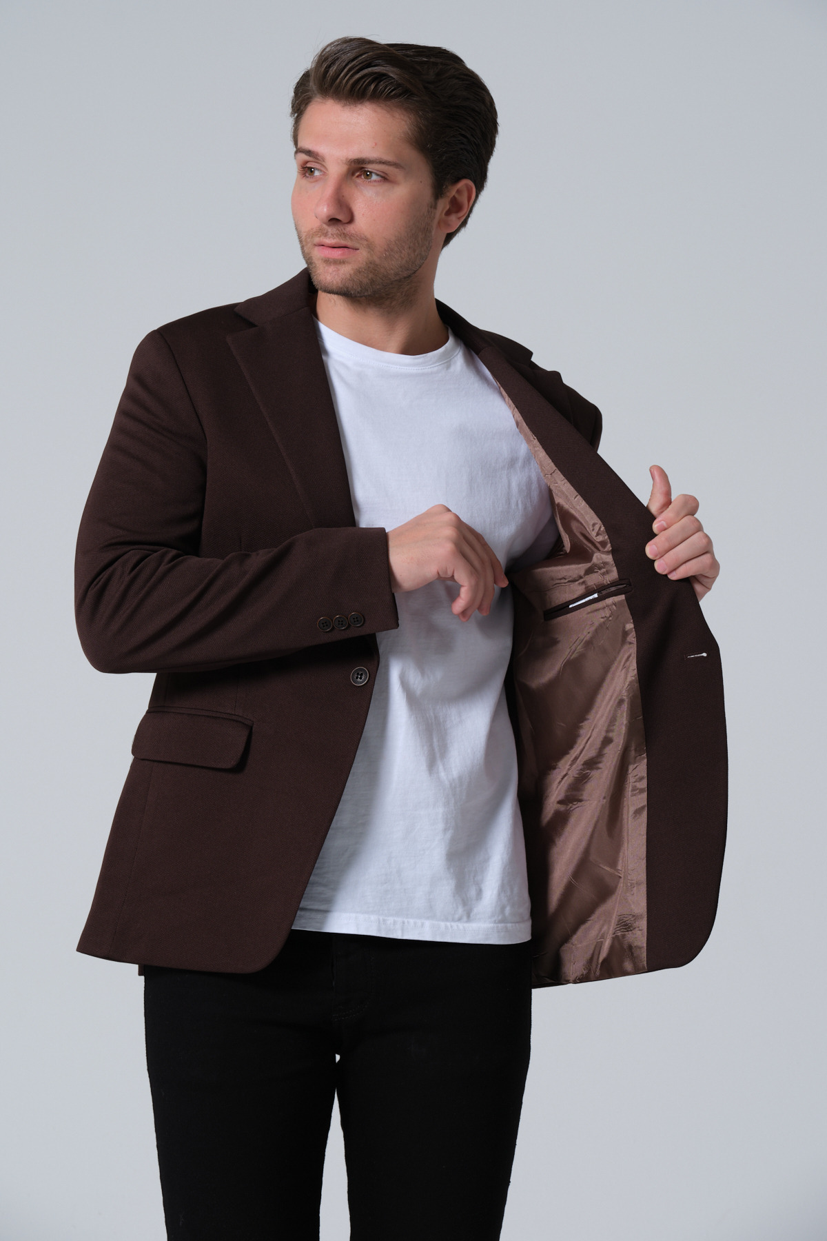 VALUE FASHION  Erkek Ceket, Slim Fit, Astarlı Spor Şık Ceket - Görsel 8