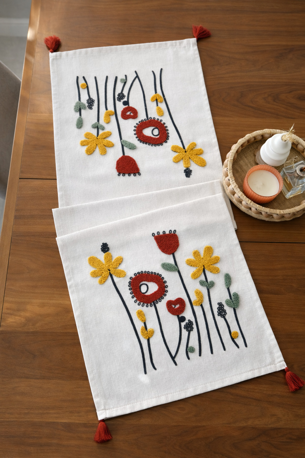 Punch Decorative Linen Runner