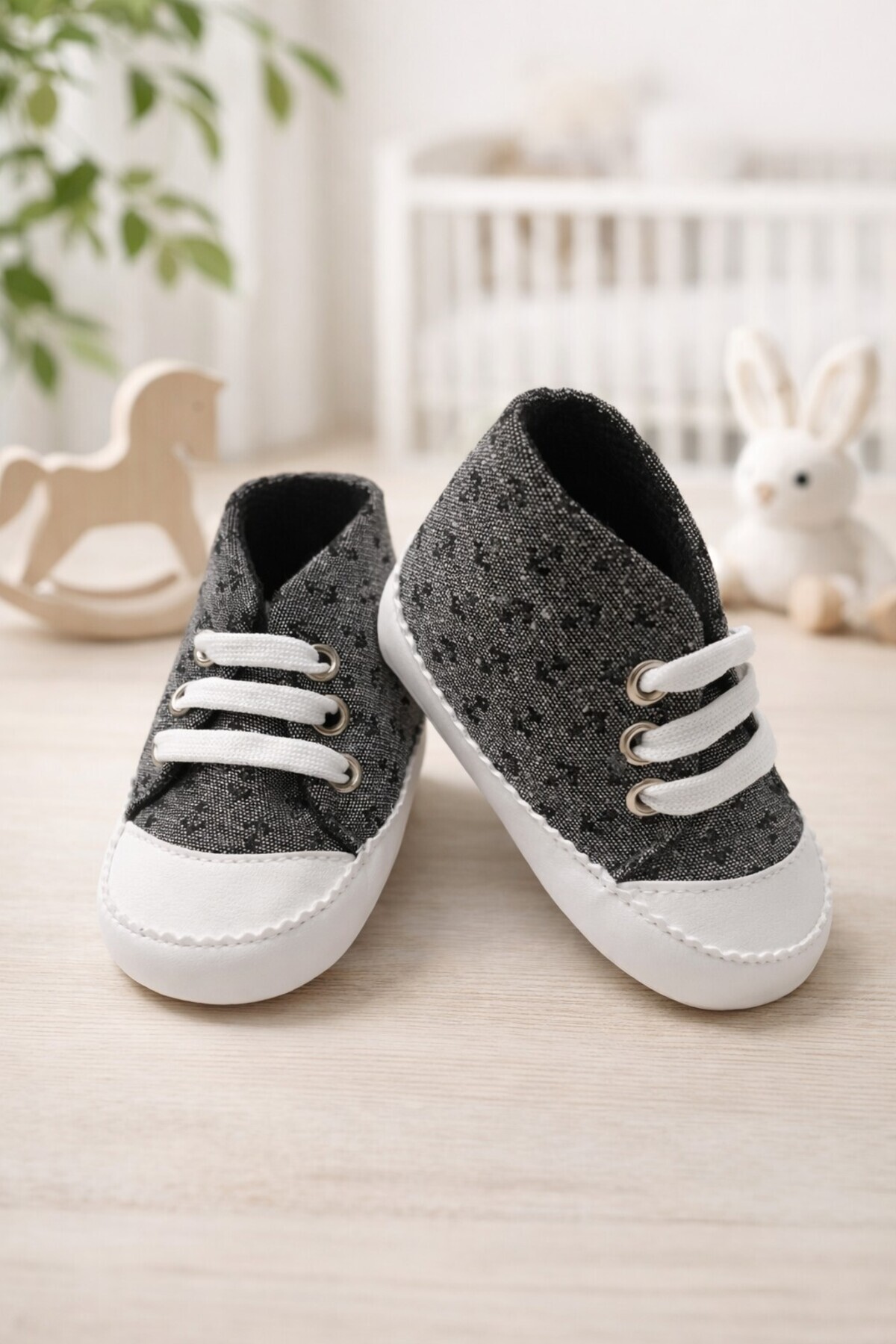 Arin Baby BAĞCIKLI ÇAPA DESENLİ BEBEK AYAKKABISI/UNISEX BEBEK AYAKKABI /KUTULU HEDİYELİK YENİDOĞAN fotoğrafı 5 (önizleme)