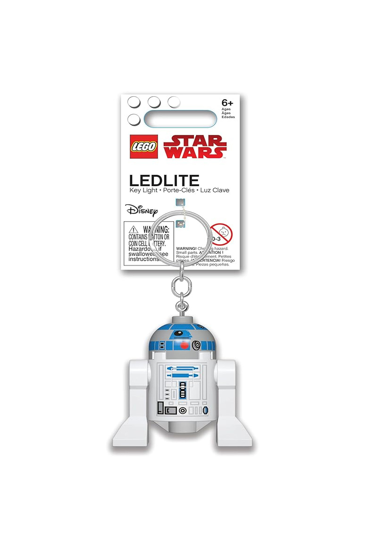 LEGO KE21H Star Wars R2-D2 LED Işıklı Anahtarlık 5 cm R2D2 Çanta