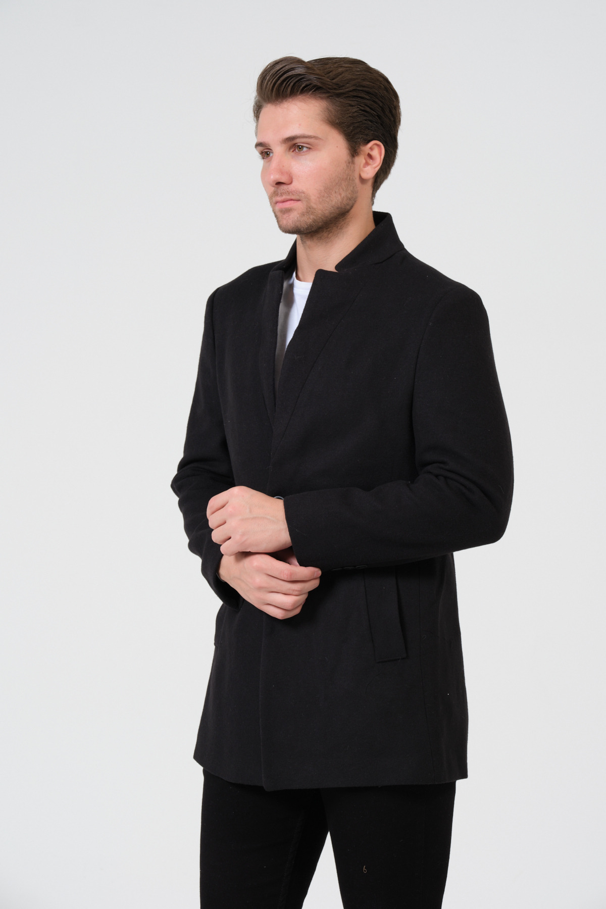 VALUE FASHION Erkek Slim Fit Kaşe Kaban, Ceket, Mont görsel 6