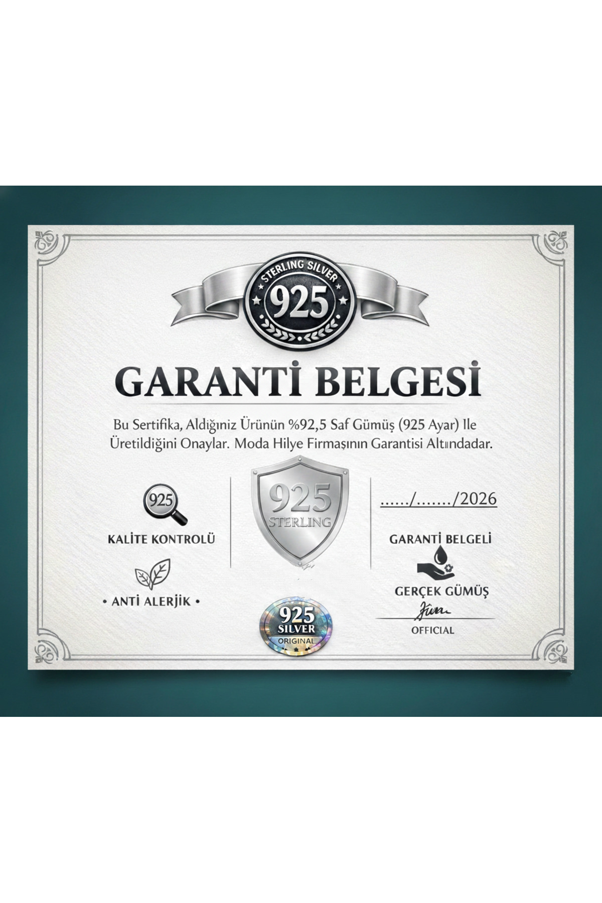 Moda Hilye www.modahilye.com 925 Ayar Gümüş Olimpiyat Kolye görsel 5