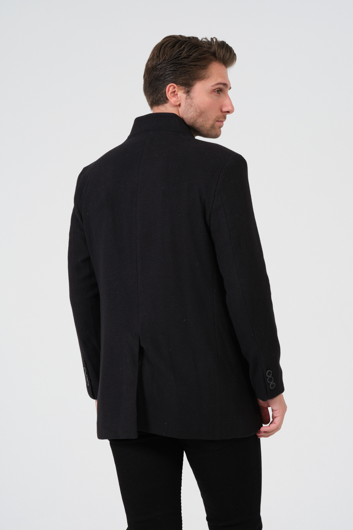VALUE FASHION Erkek Slim Fit Kaşe Kaban, Ceket, Mont görsel 8
