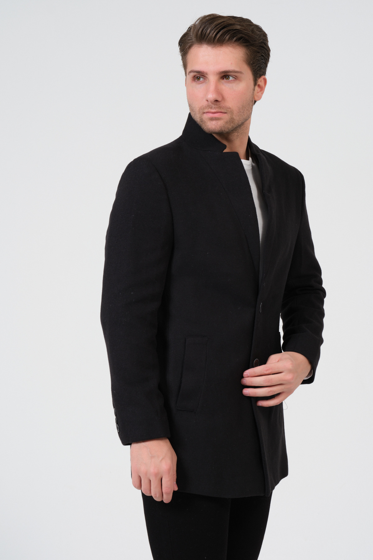 VALUE FASHION Erkek Slim Fit Kaşe Kaban, Ceket, Mont görsel 7
