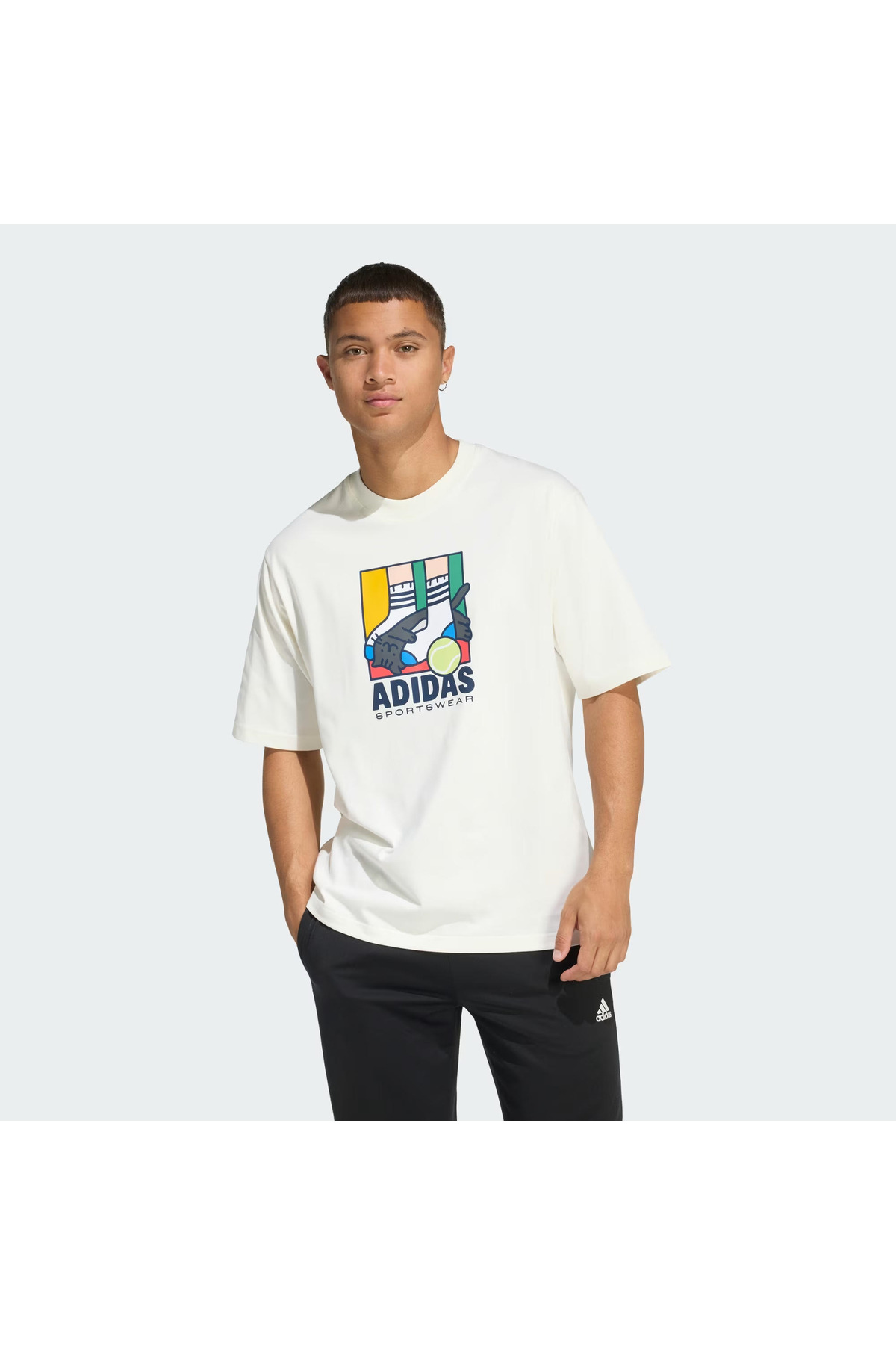 تیشرتمردانهadidasسفید