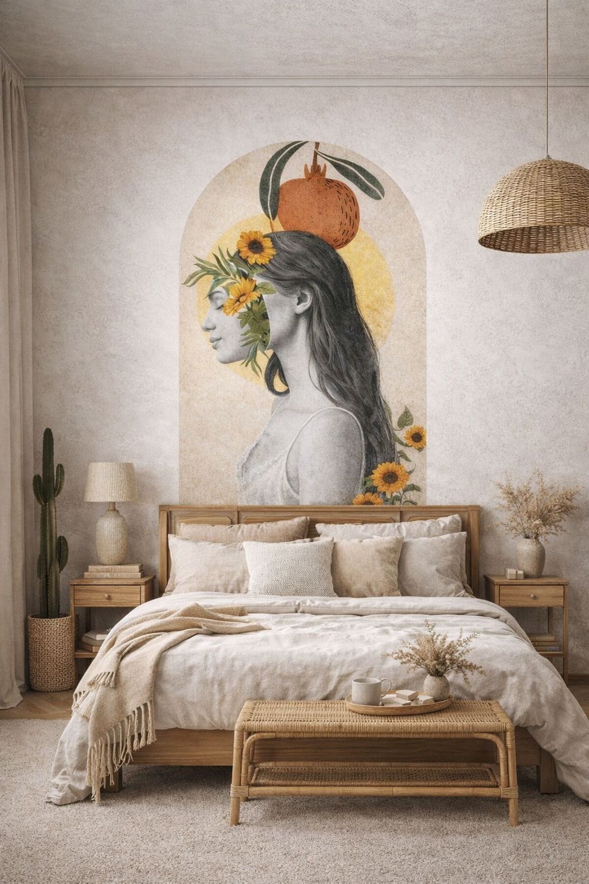 Bohemian Women wall sticker set