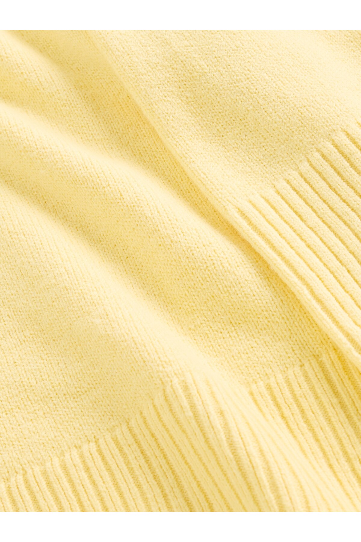 GAP  Kadın Sarı CashSoft Relaxed Crewneck Kazak - Görsel 3