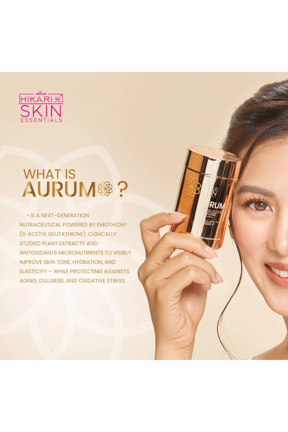 hikari glutathione reviews Hikari Skin Essentials AURUM 30 Capsules NEW AND IMPROVED 1 BOTTLE 30CAPS  S-Acetyl Glutathione Capsules main image 1