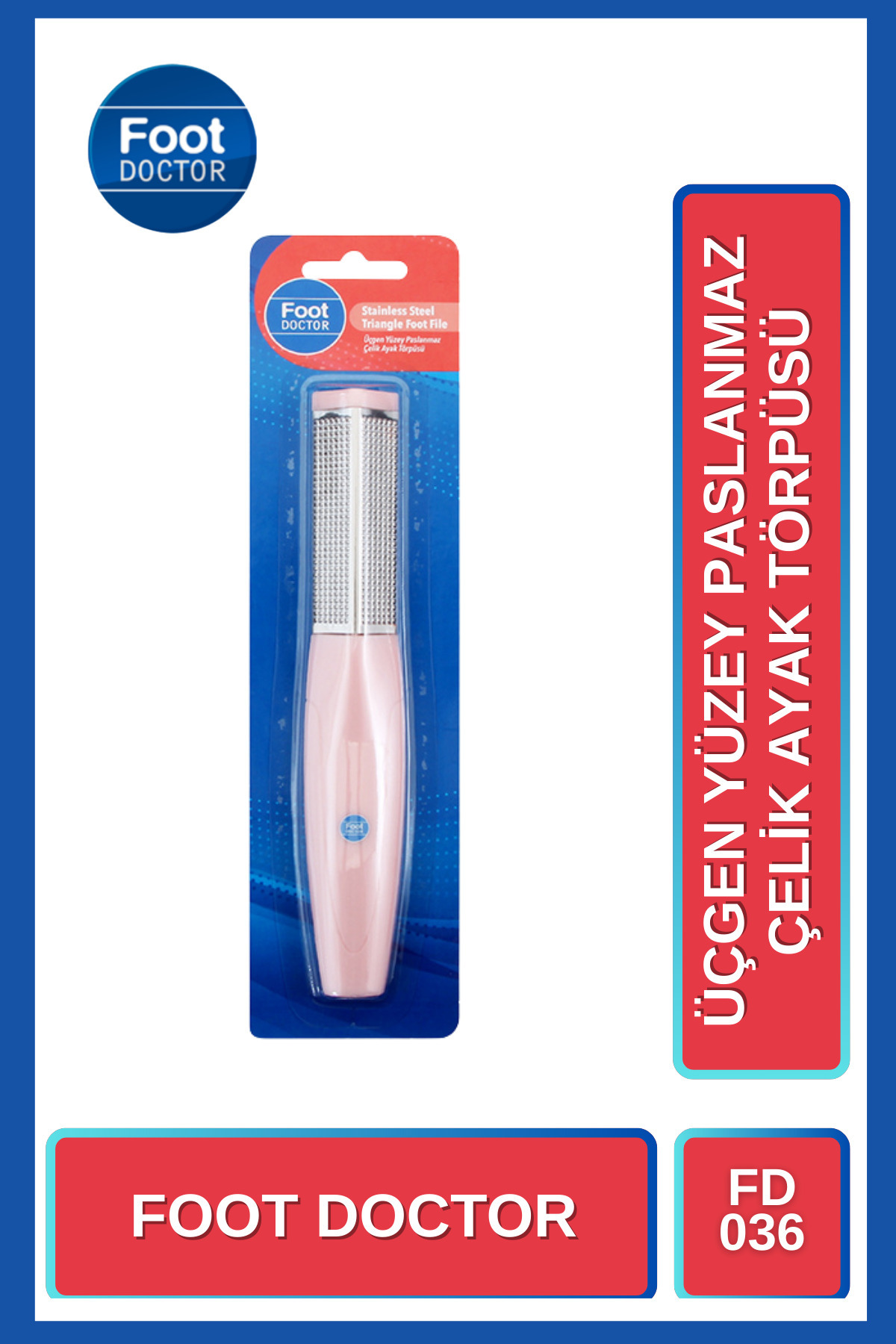 foot doctor Üçgen Yüzey Paslanmaz Çelik Ayak Törpüsü - Fiyatı, Yorumları