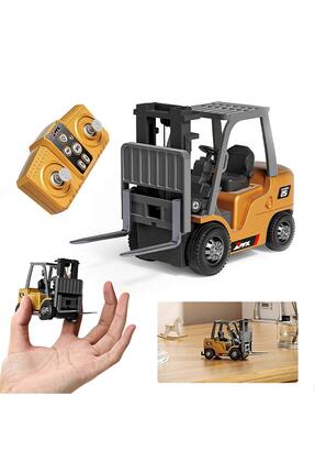 scntoys Şarjlı Mini METAL Forklift 1:64 Ölçek Uzaktan Kumandalı Forklift Meta...