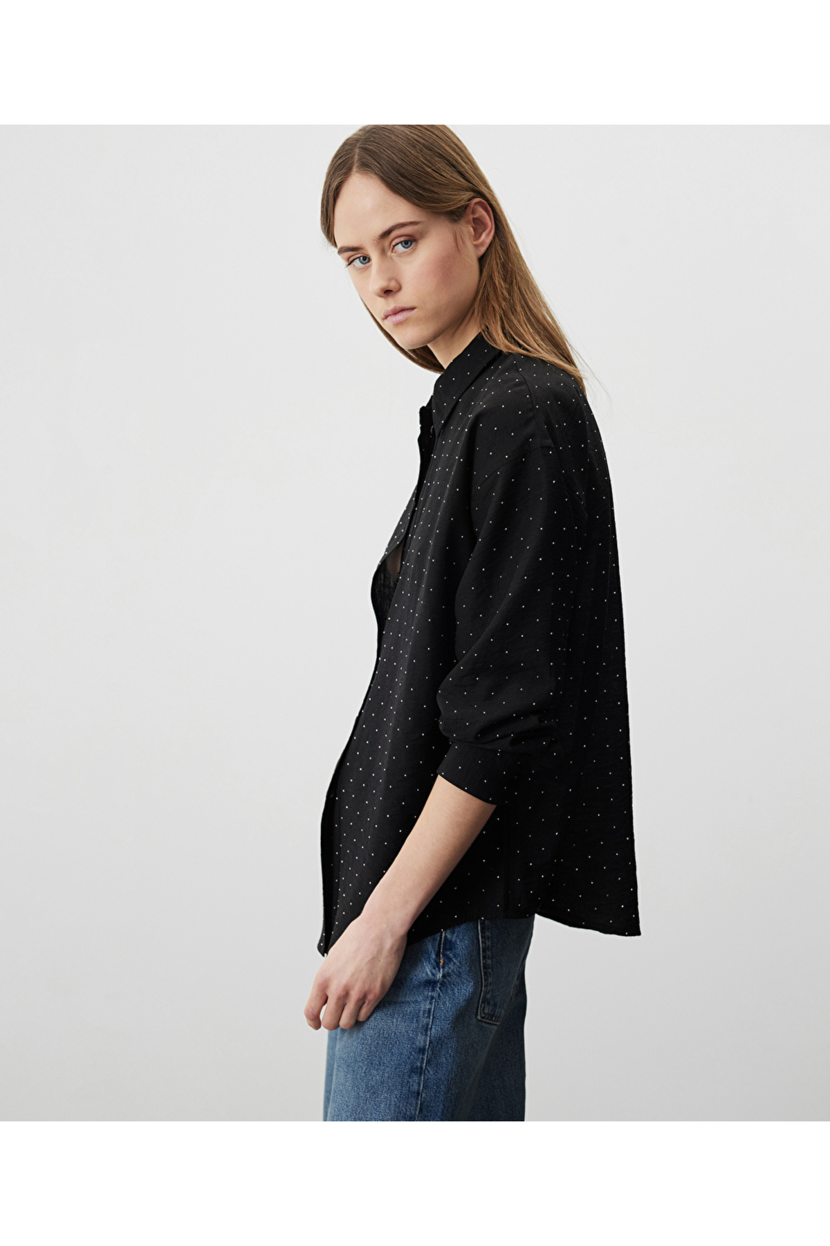 MISS IPEKYOL  Hotfix baskılı gömlek - Görsel 5
