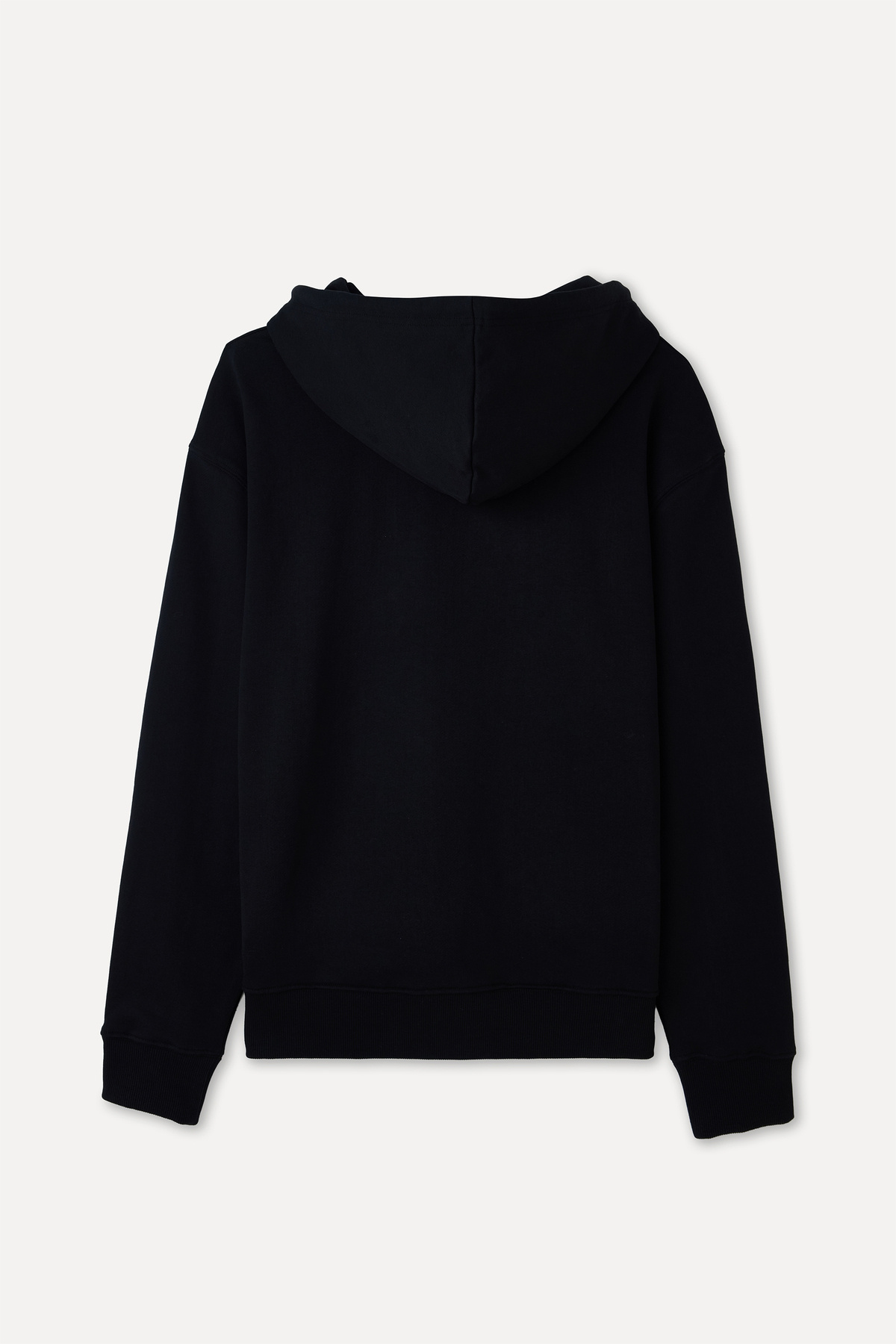 Erkek Siyah Loose Fit Kapüşonlu Sweatshirt — مشکی 1267325 — تصویر 2 از 2