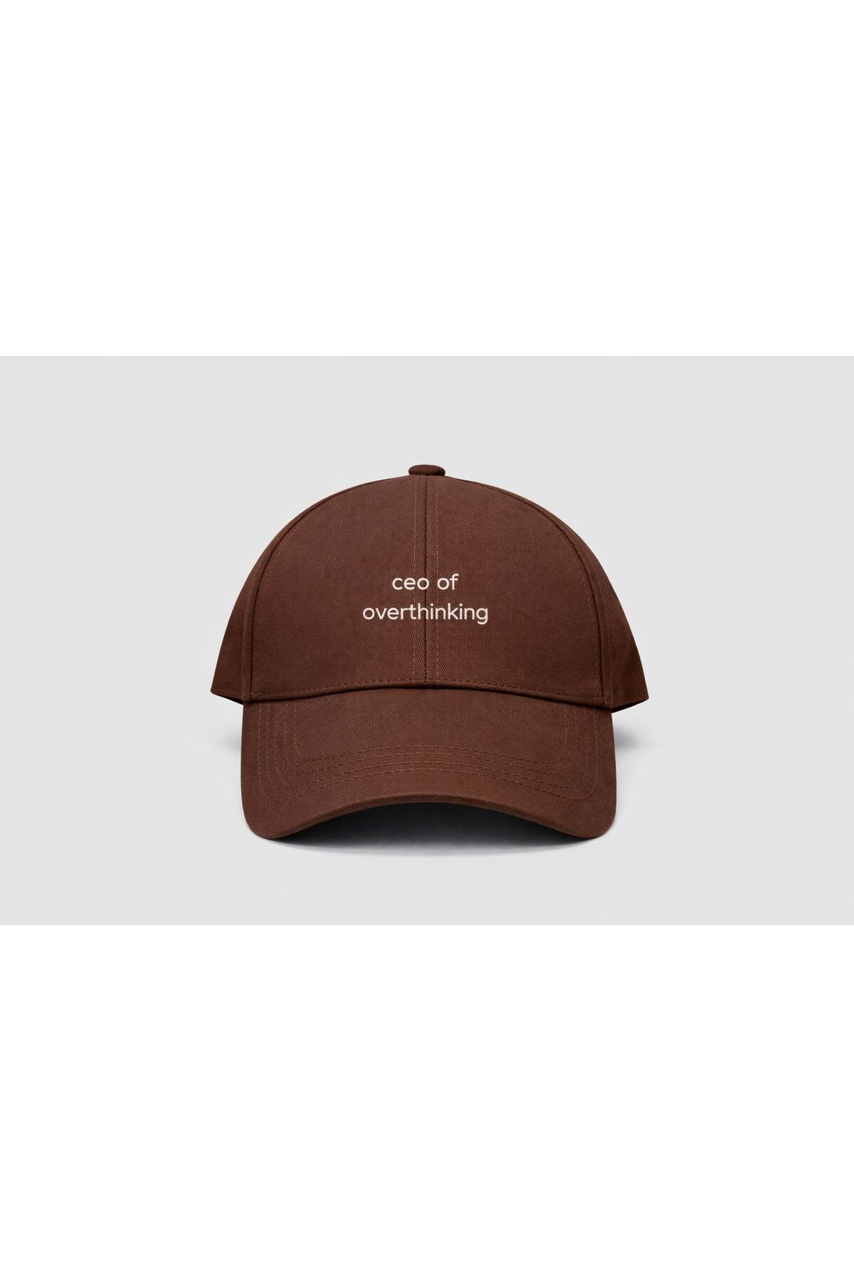 sf collection Unisex Ceo Of Overthinking Baskılı Spor Şapka, Ayarlanabilir Pamuklu Cap Günlük Kombin Şapkası görsel 5