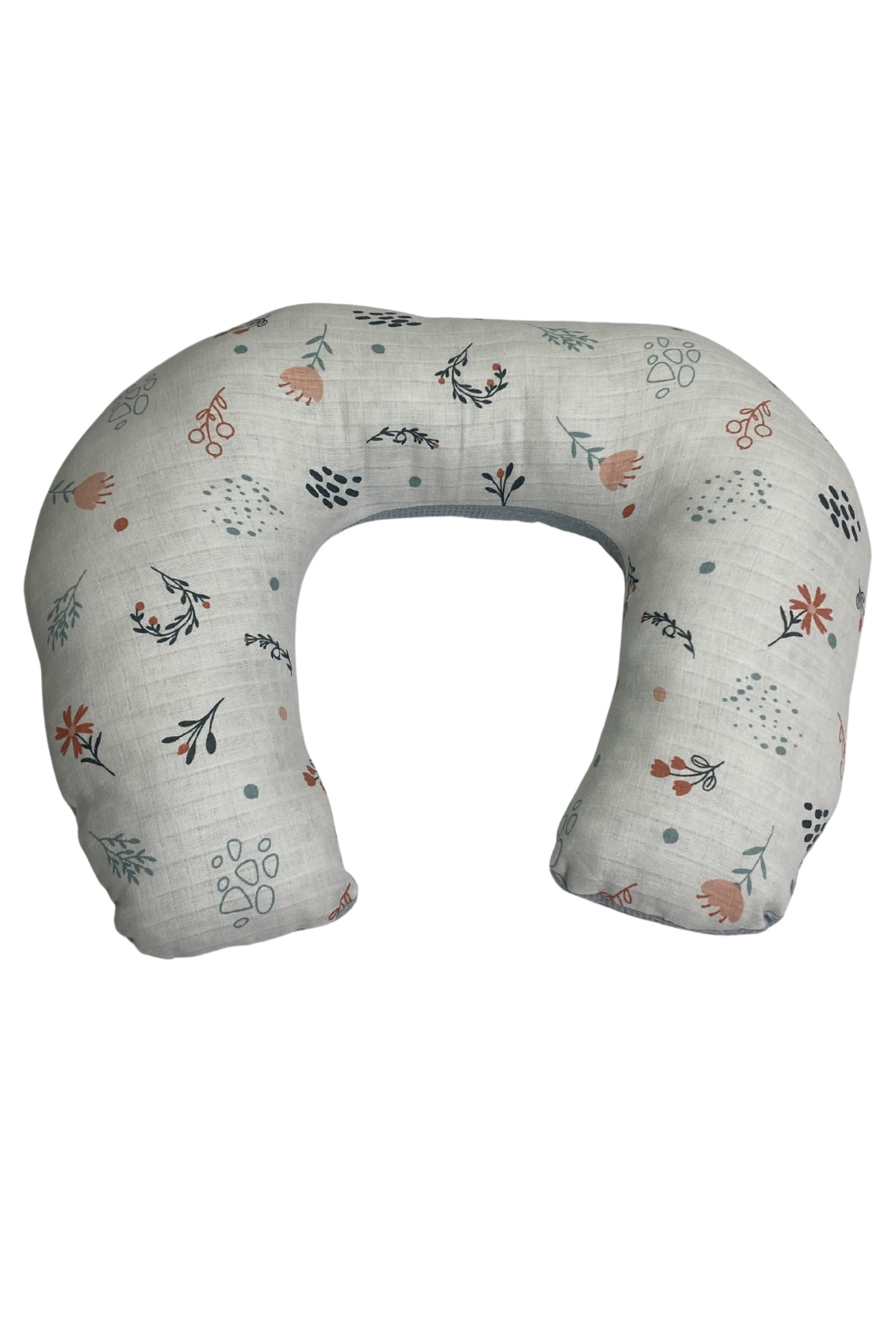 Happy Baby Dikiş Atölyesi Emzirme Yastığı C Yastık Çift Taraflı Bebek Destek Minderi Hamile Yastığı Müslin Waffle Yenidoğan fotoğrafı 3 (önizleme)