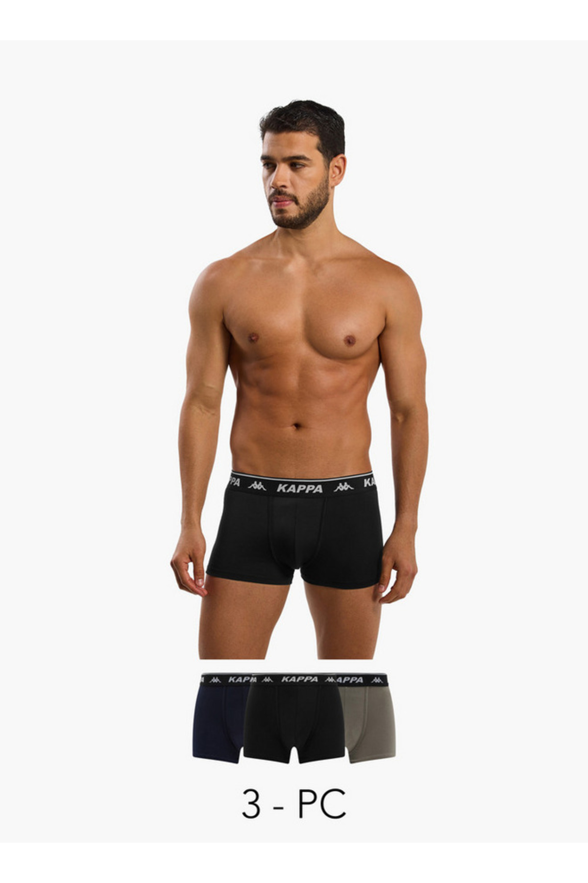 Kappa Men Logo Print Trunks - Pack of 3