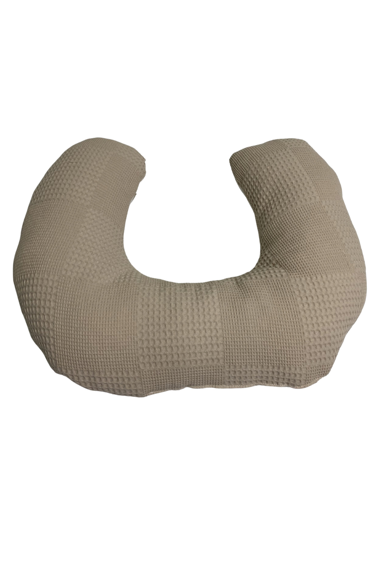 Happy Baby Dikiş Atölyesi Emzirme Yastığı C Yastık Çift Taraflı Bebek Destek Minderi Hamile Yastığı Müslin Waffle Yenidoğan fotoğrafı 2 (önizleme)