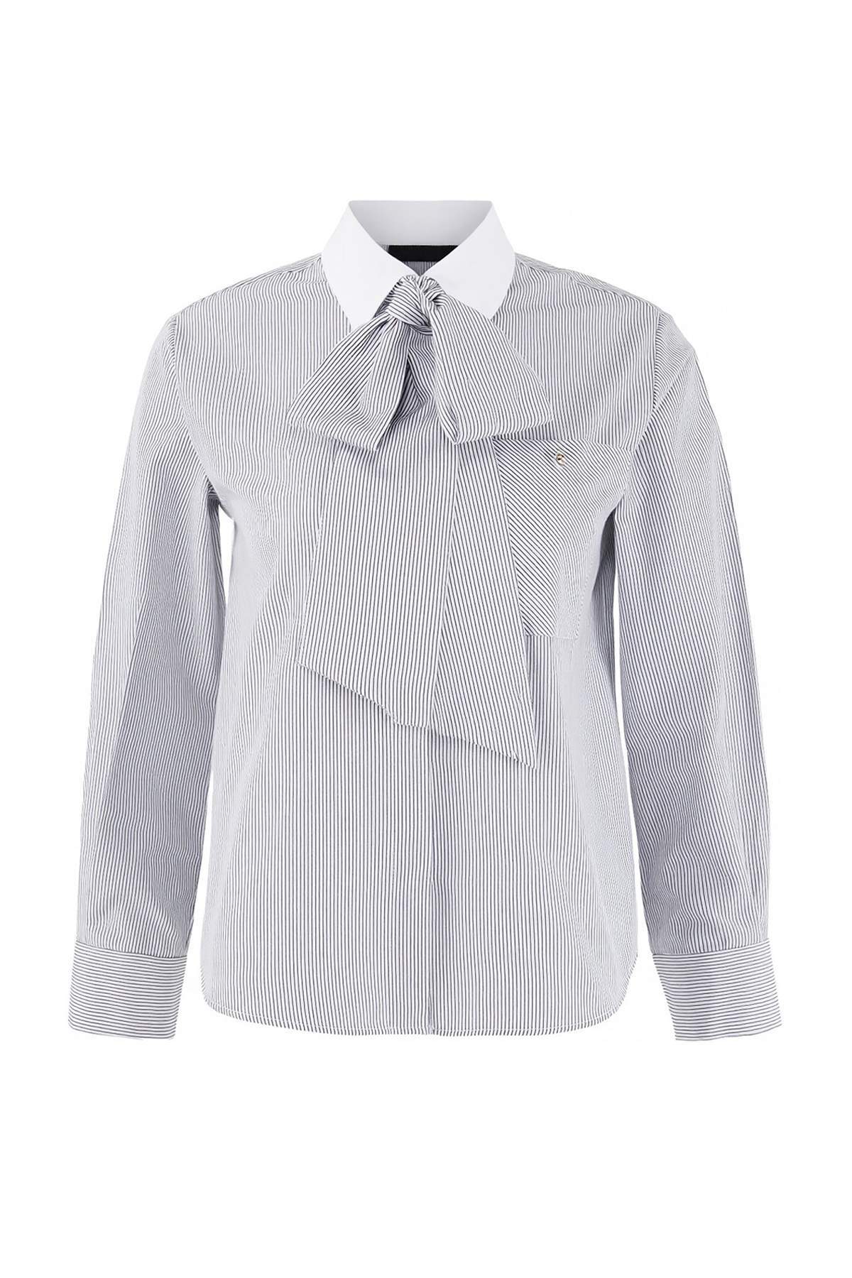 Trendyolmilla  Çok Renkli Çizgili Bağlama Detaylı Geniş Kalıp/Oversize Gömlek TWOSS26GO00070