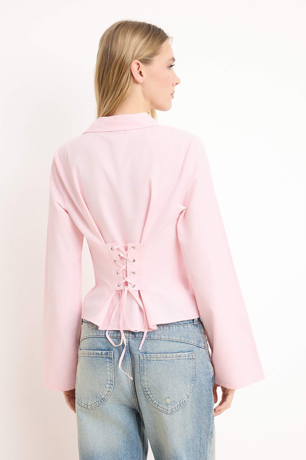 Trendyol Kollektion Rosa Hemd TWOAW26GO00055